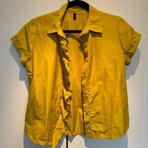 Katharin Hovman Taffeta Blouse - Mustard